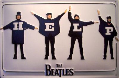 P9356 Beatles Help Blechschild 20 x 30 cm
