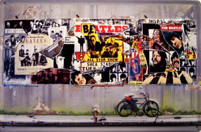P9357 Beatles Collage Blechschild 20 x 30 cm
